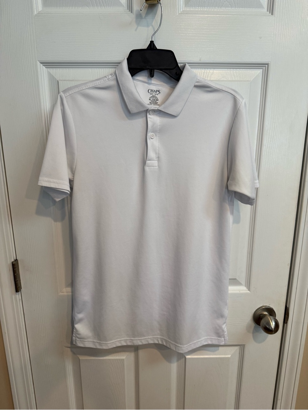 Chaps Boy’s White Performance Polo